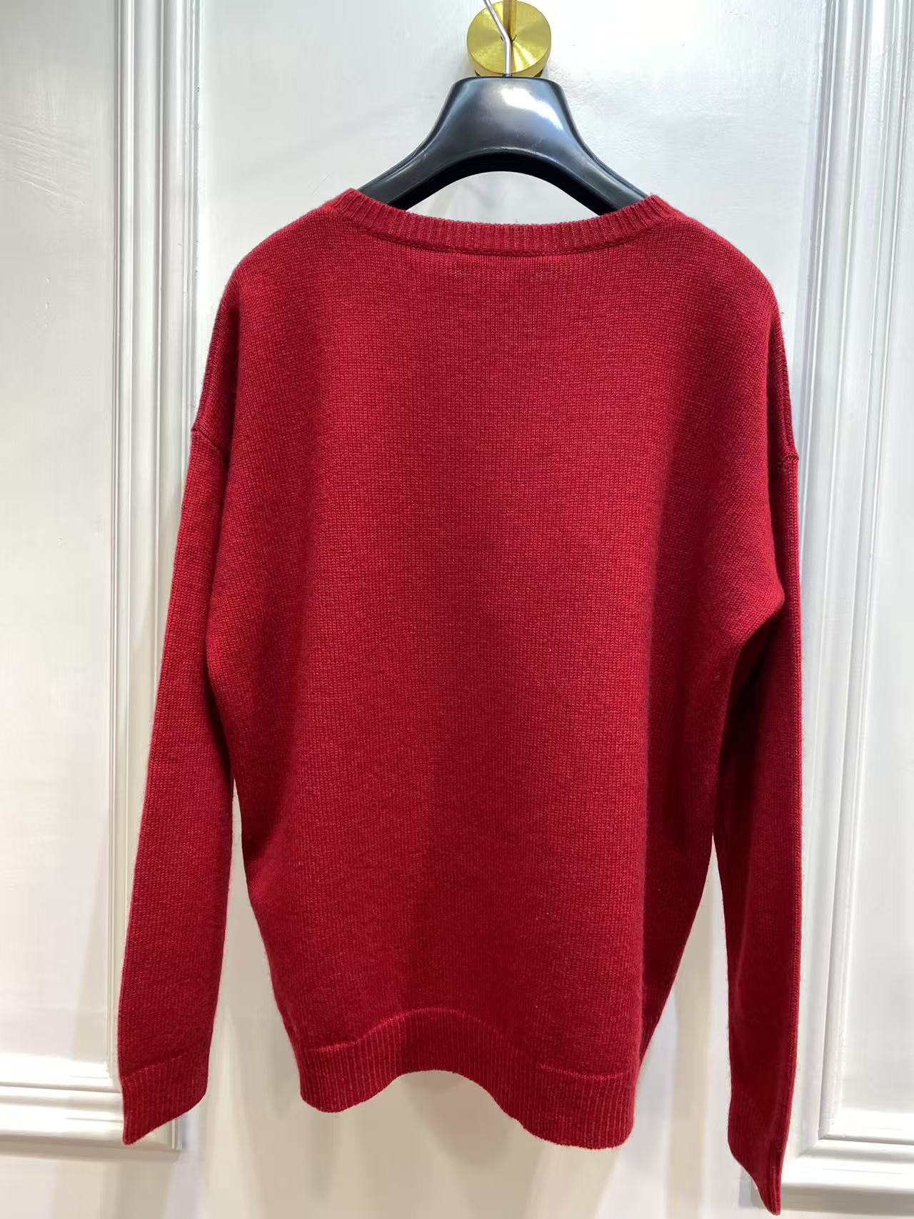 Max Mara Long-sleeved Sweater In Red