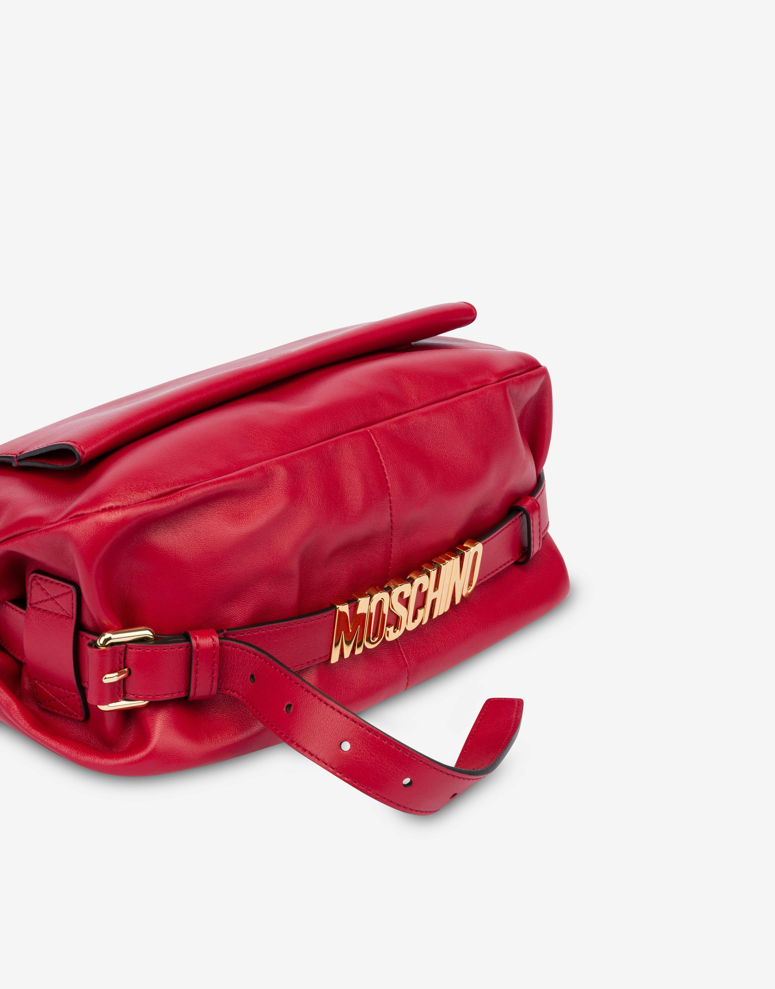 Moschino Handle Me Tote Bag In Red