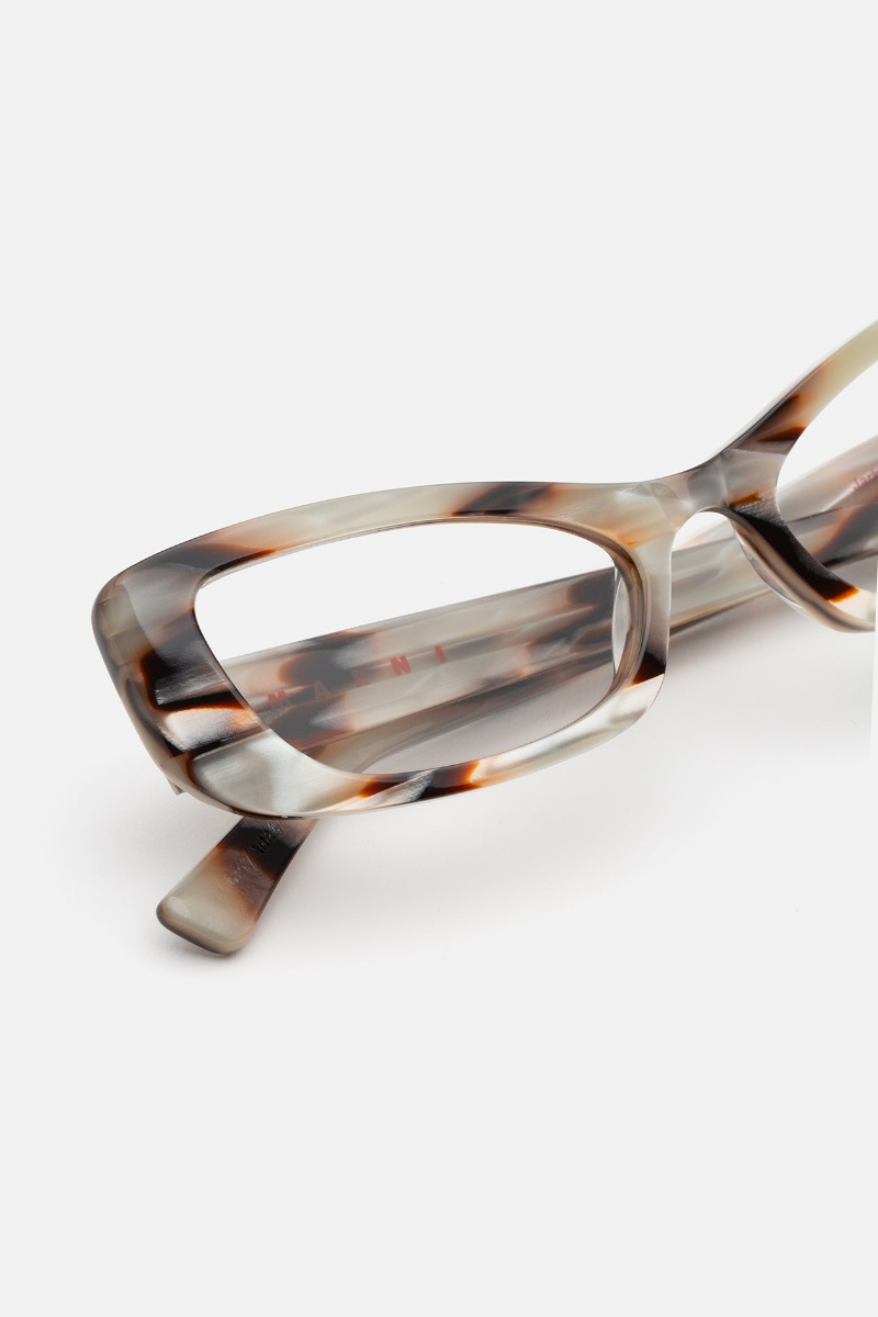 Marni Geometric Flat Mirror In Gold