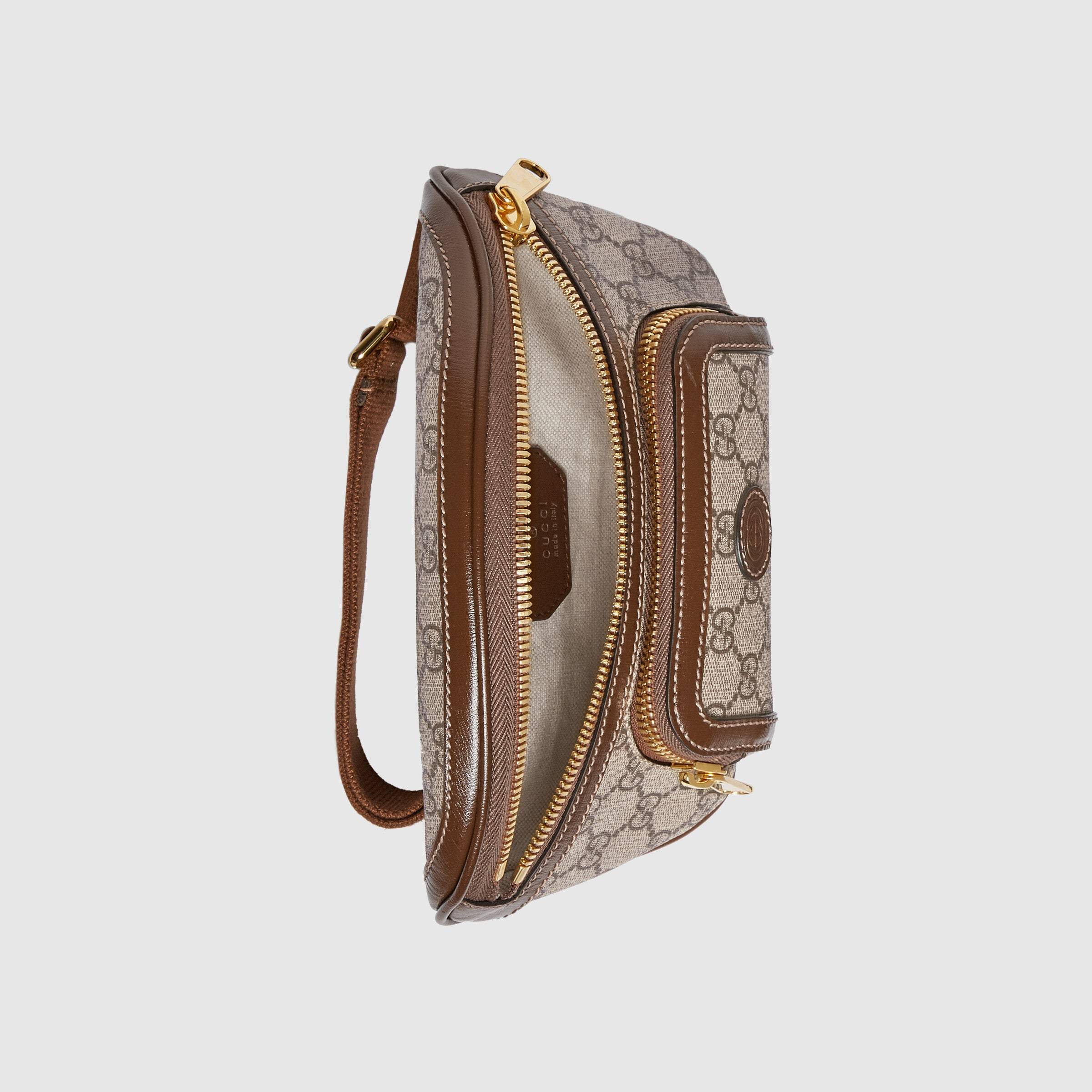 Gucci Interlocking G Belt Bag In Brown