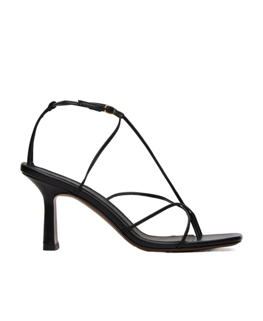 Neous Alphard Pin Buckle High-heeled Sandals In Black