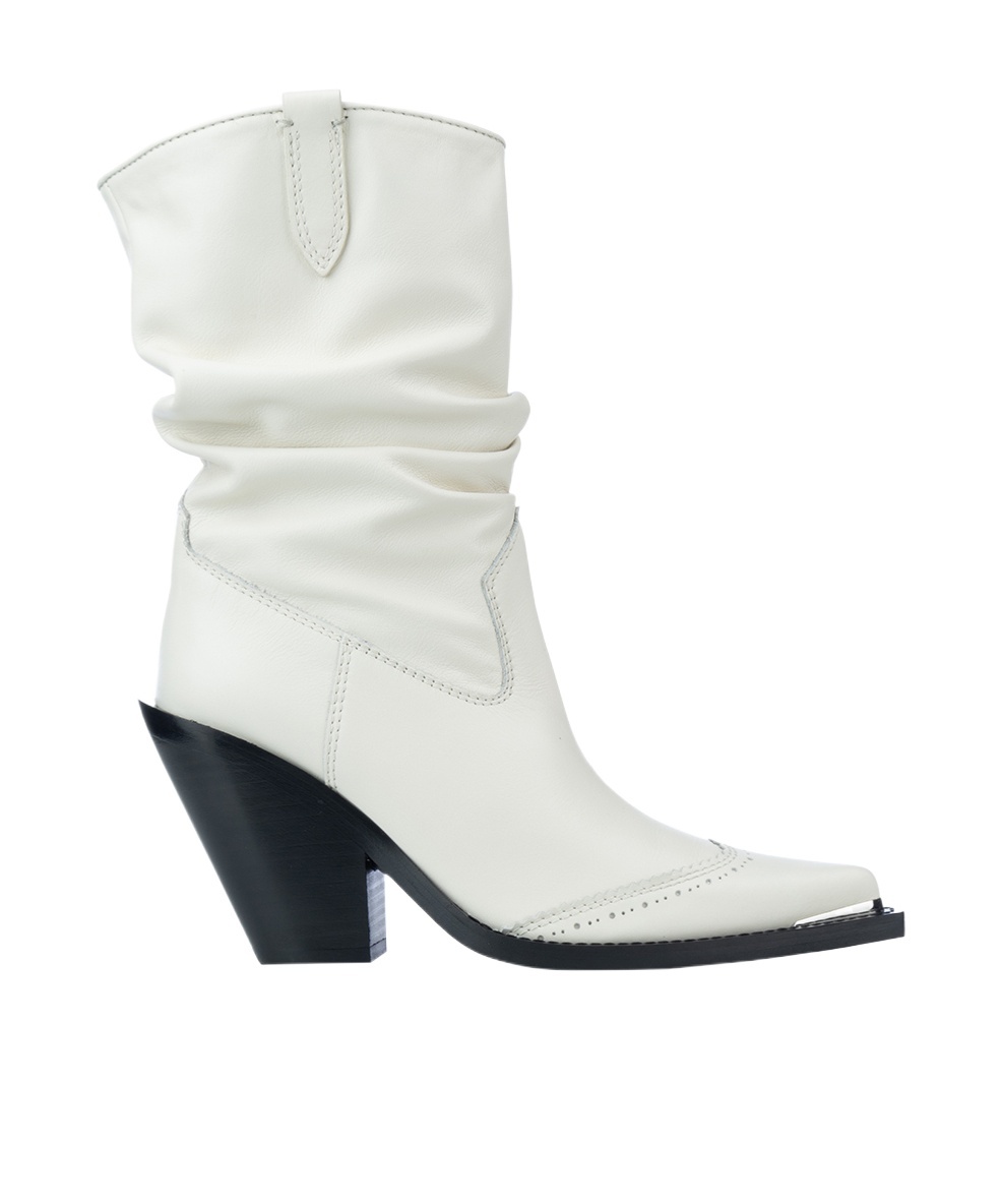 ERMANNO SCERVINO THICK HEELED SHORT BOOTS 