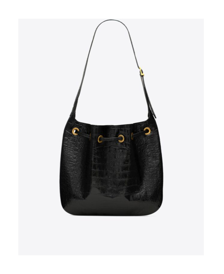 Saint Laurent Paris Vii Medium Shoulder Bag In Black