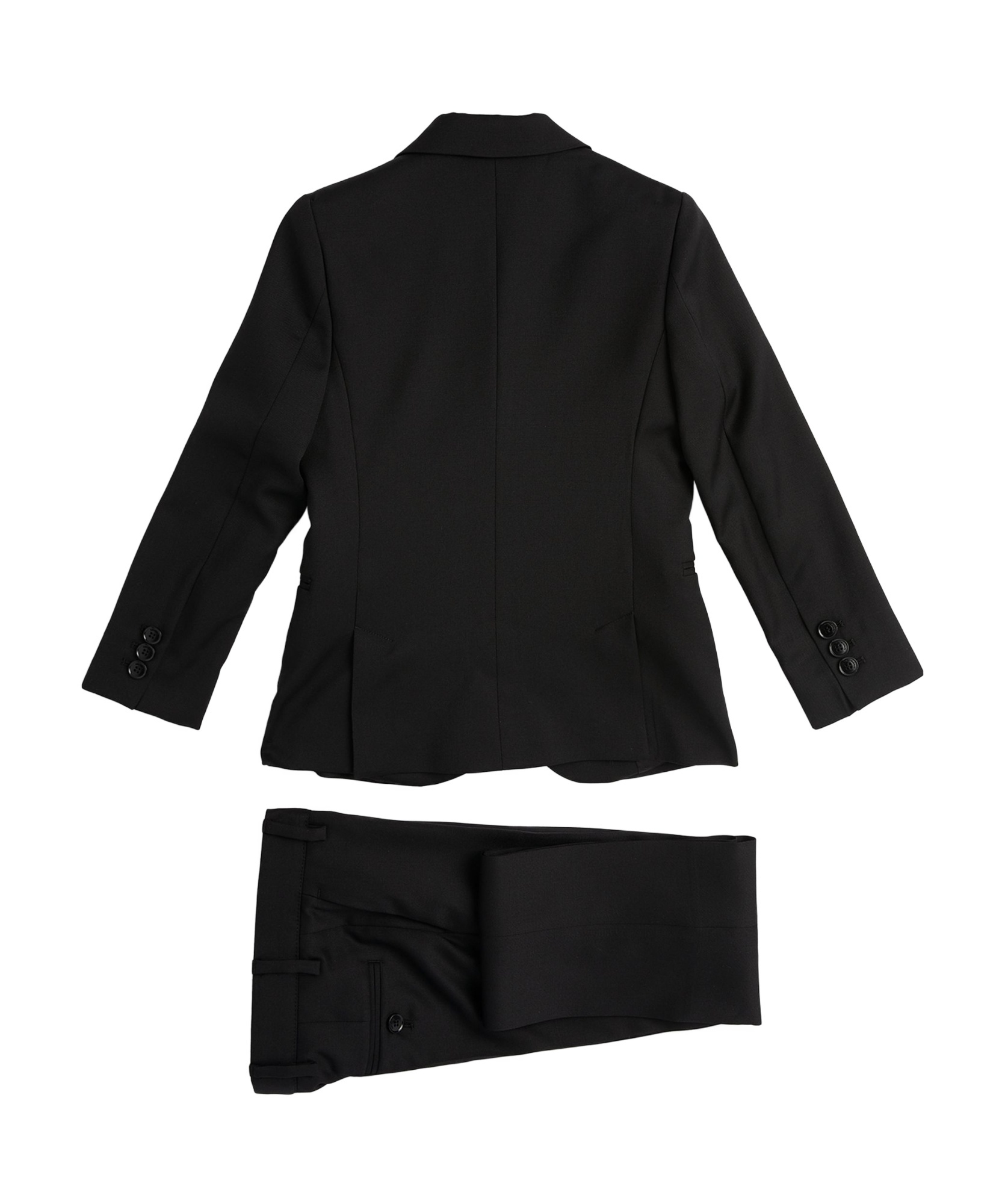 Emporio Armani Fitted Single-breasted Suit Set In Black