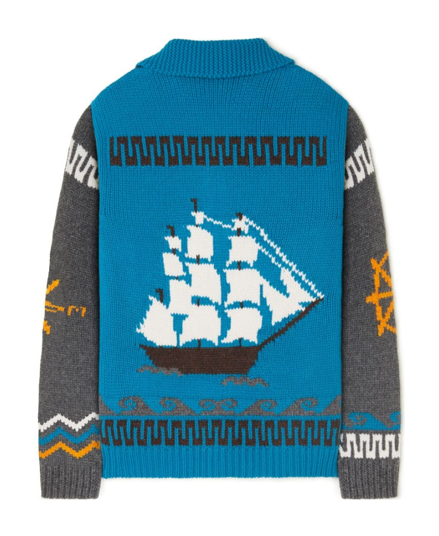 Alanui The Nautical Cardigan In Black