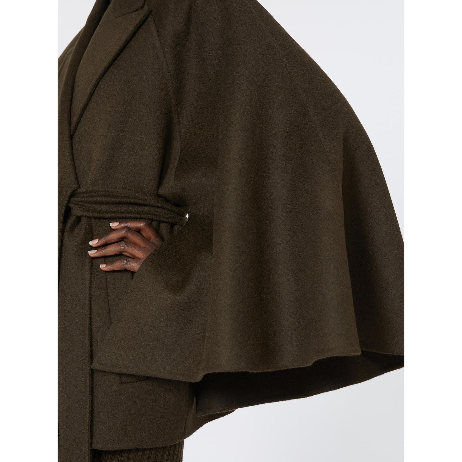 Max Mara Verna Belted Camel Hair Coat In Brown