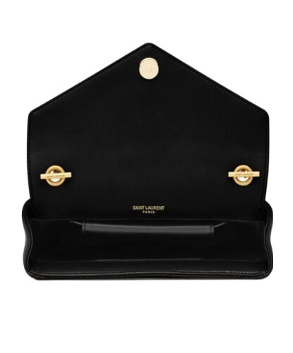 Saint Laurent Loulou Mini In Lambskin In Black