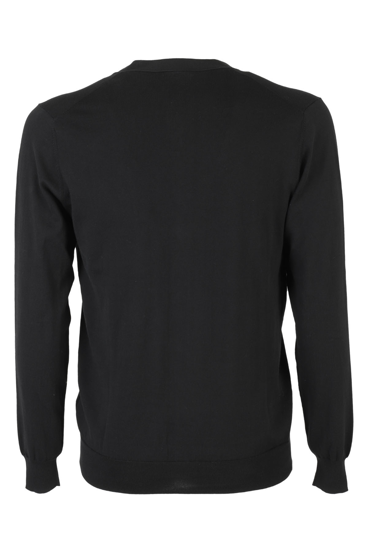 Paolo Pecora Long-sleeved Cardigan In Black