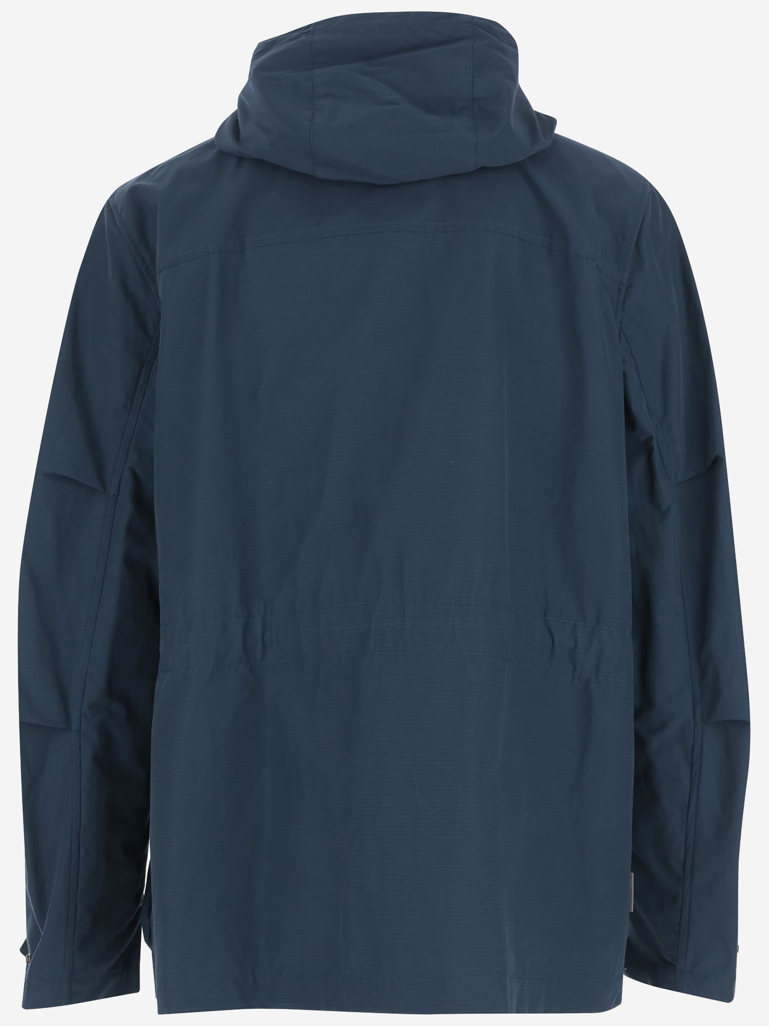Woolrich Navy Blue Jacket With Press-stud And Zip Fastening In Blue