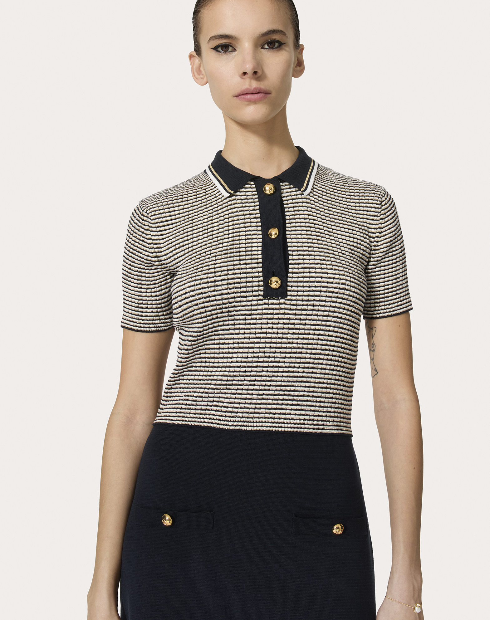 Valentino Mini Dress In Black