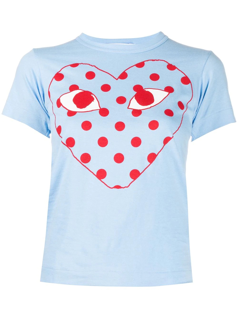 Comme Des Garçons Play Logo Print T-shirt In Animal Print