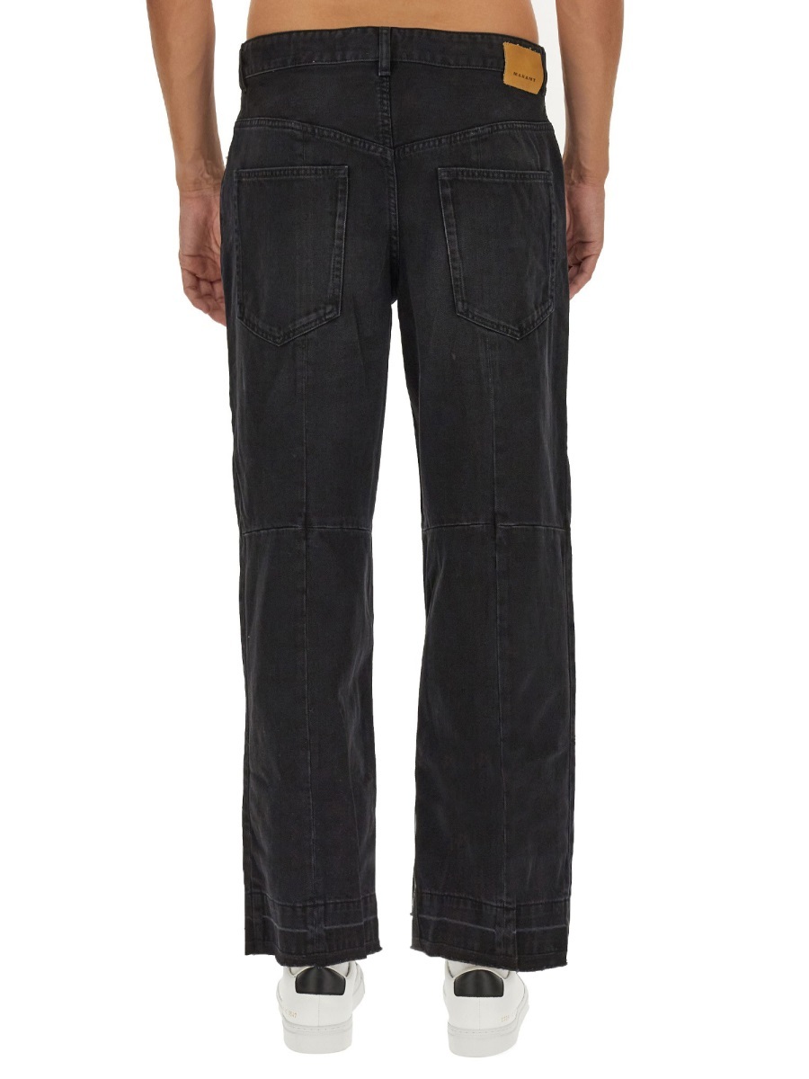 Isabel Marant Javi Straight Leg Trousers In Black