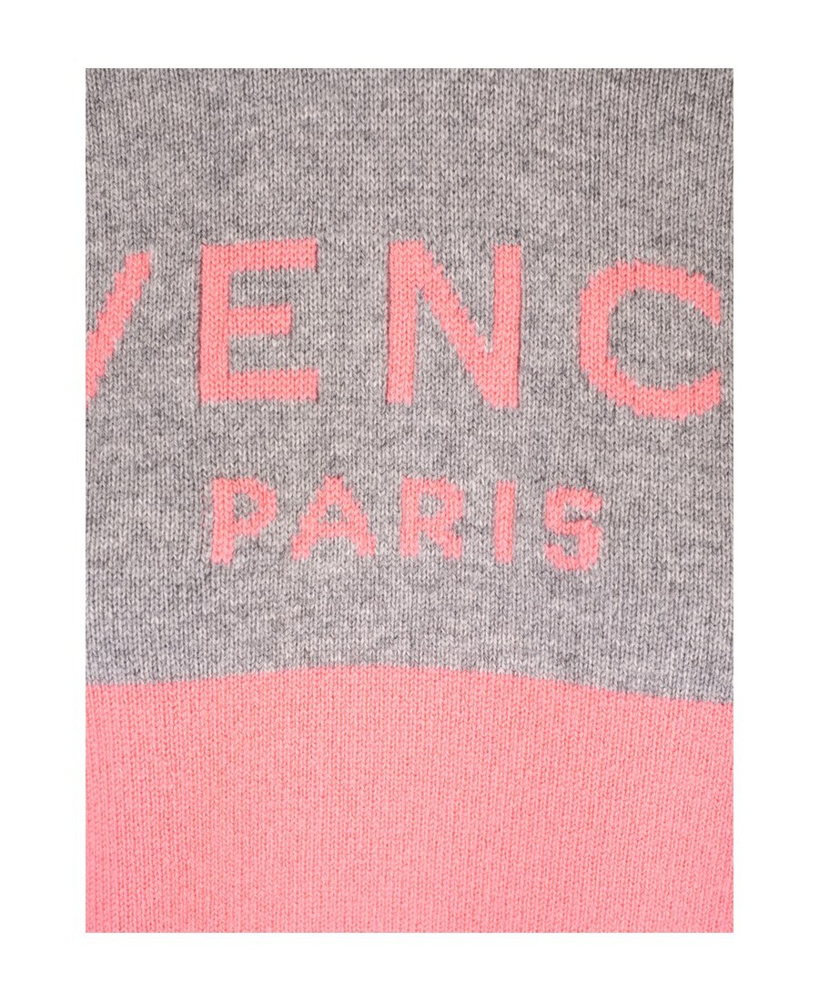 Givenchy Colour Block Logo Cashmere Jumper In Pink