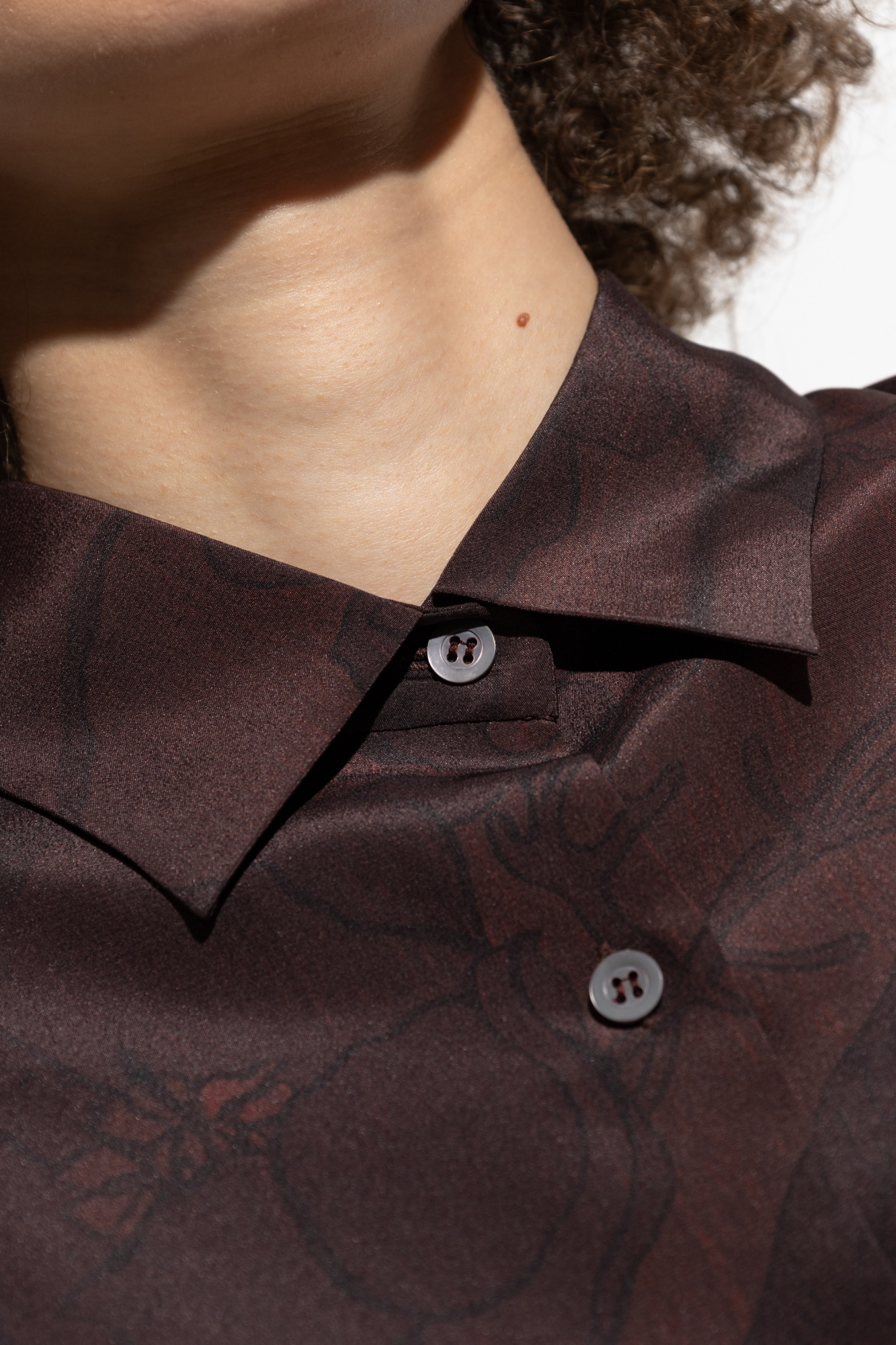 Dries Van Noten Long-sleeved Shirt In Black