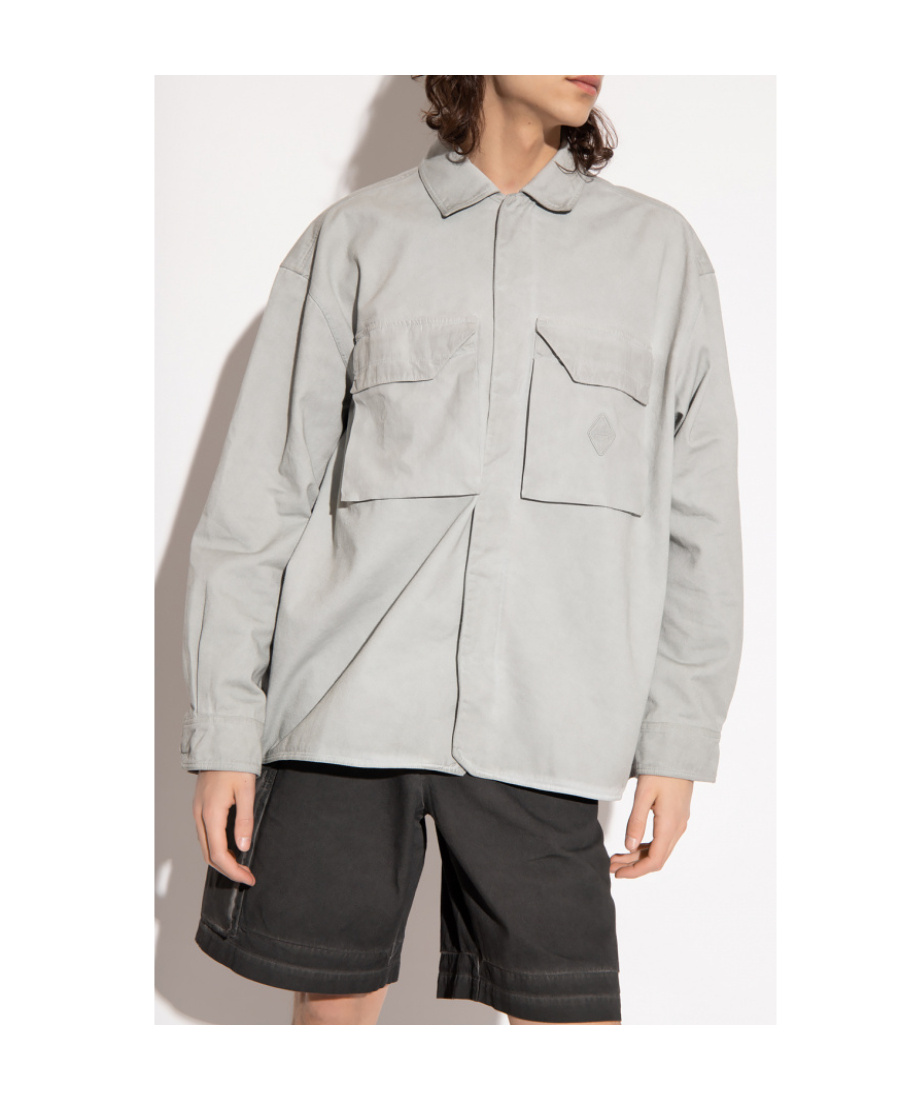 A-cold-wall* Flap-pockets Cotton Overshirt In White