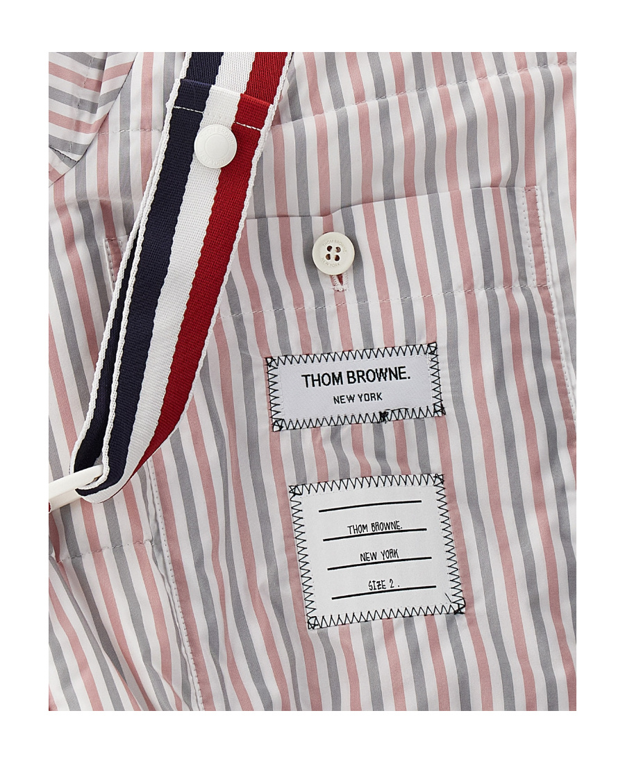 Thom Browne Black Down 4-bar Football Sideline Parka In Black