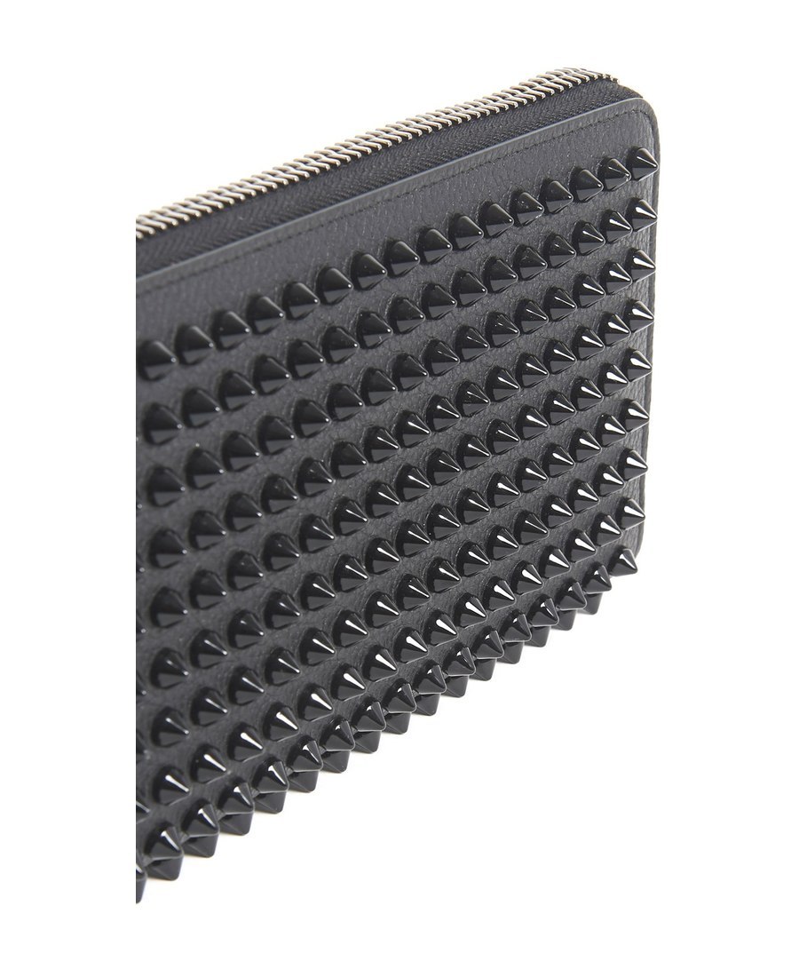 Christian Louboutin Panettone Studded Wallet In Black