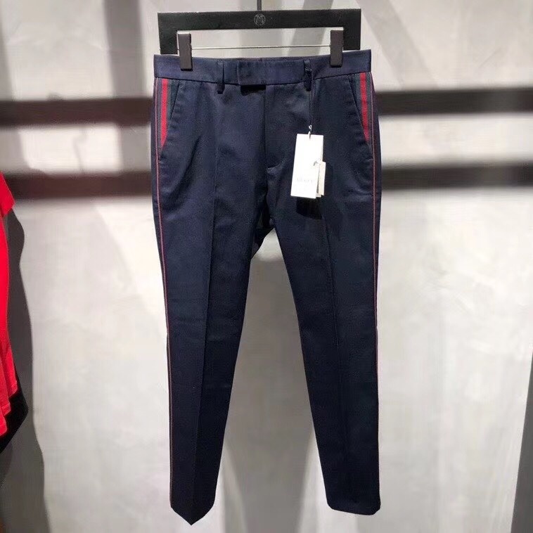 Gucci 60s Pant With Web In Black