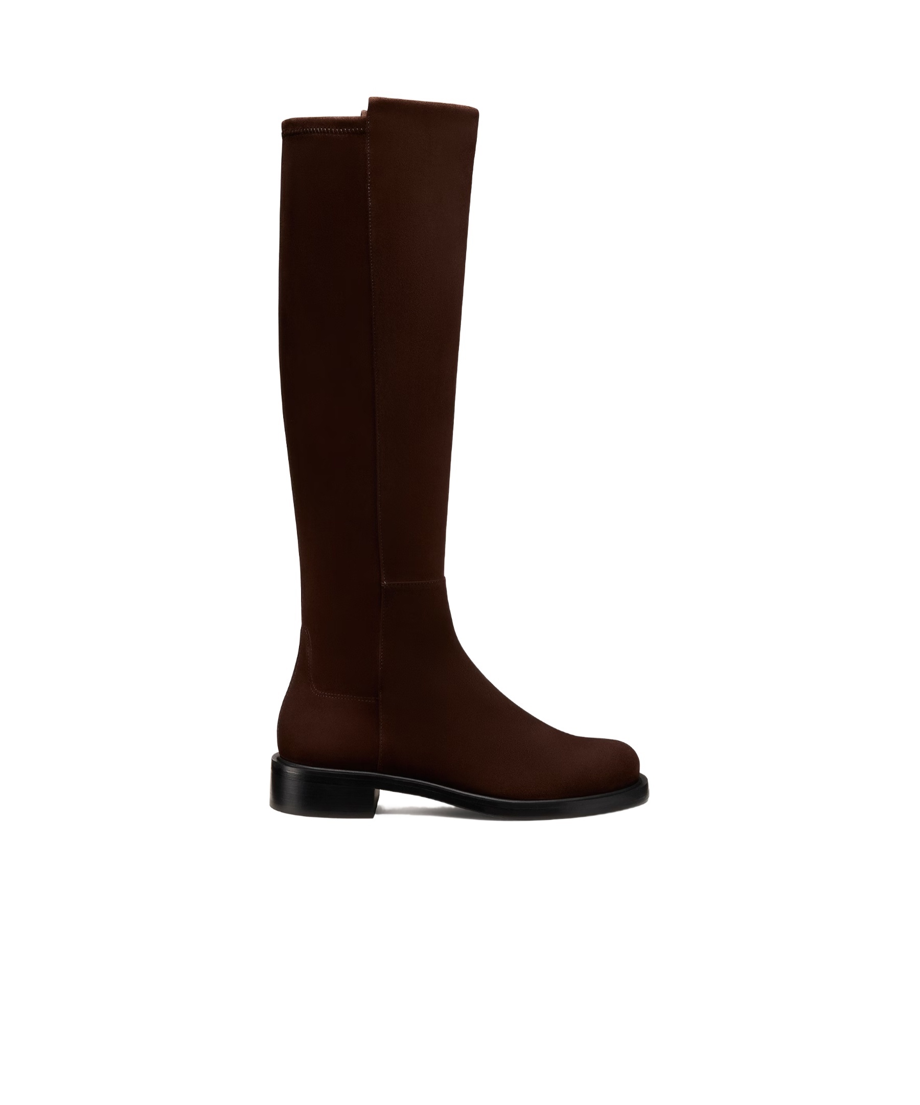 Stuart Weitzman High Suede Ankle Boots With Block Heel