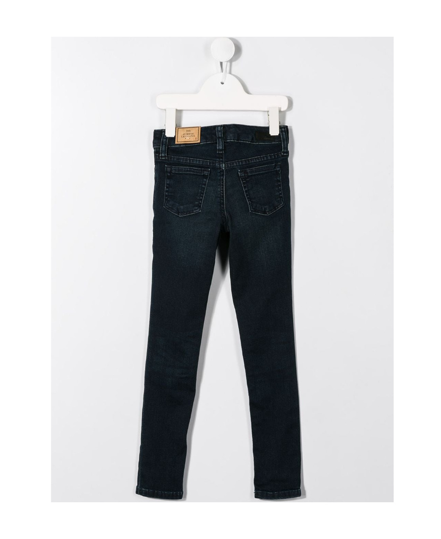 Polo Ralph Lauren Mid-rise Skinny Jeans In Black