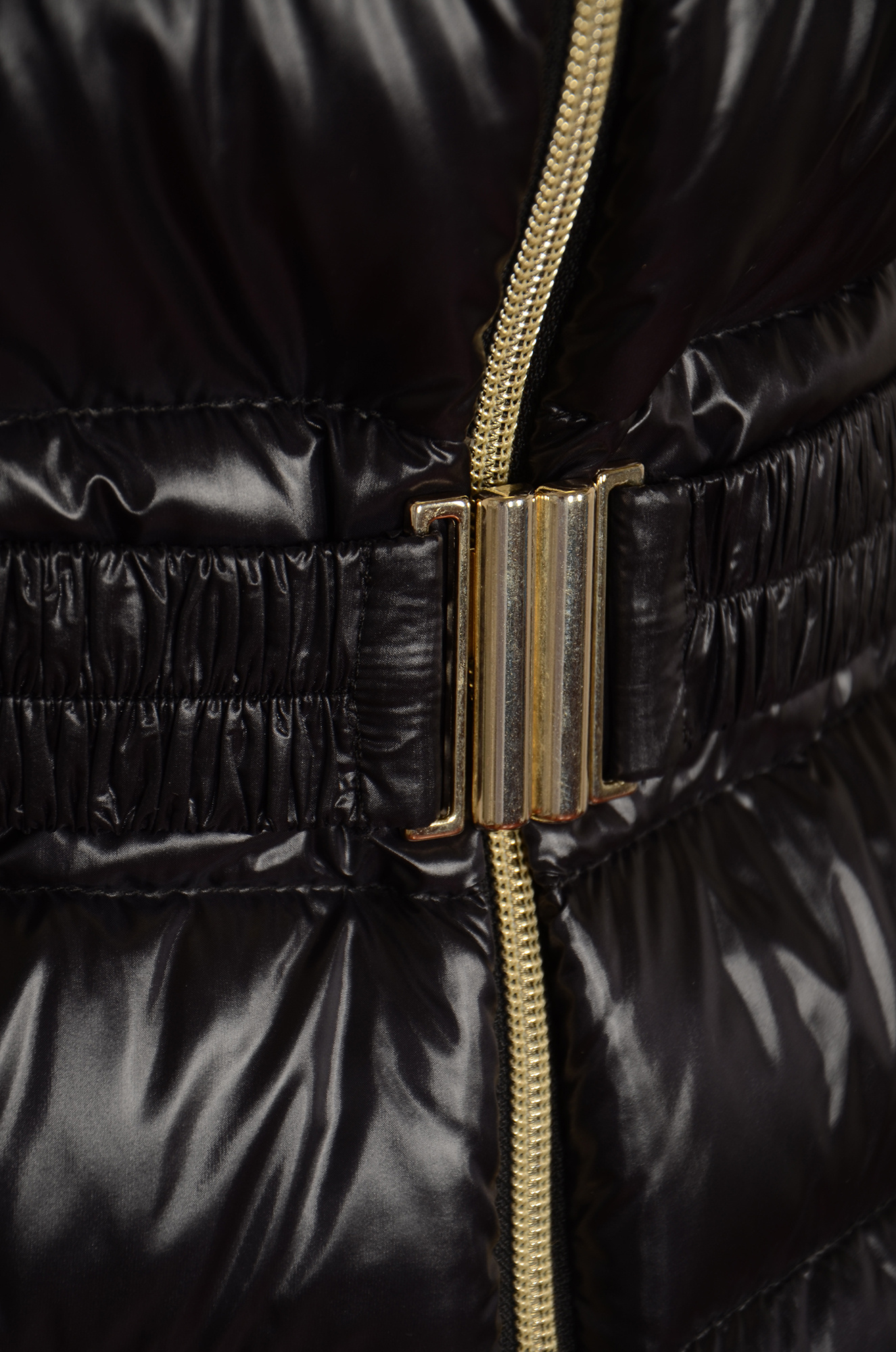 Herno Claudia Faux Fur Collar Down Coat In Black