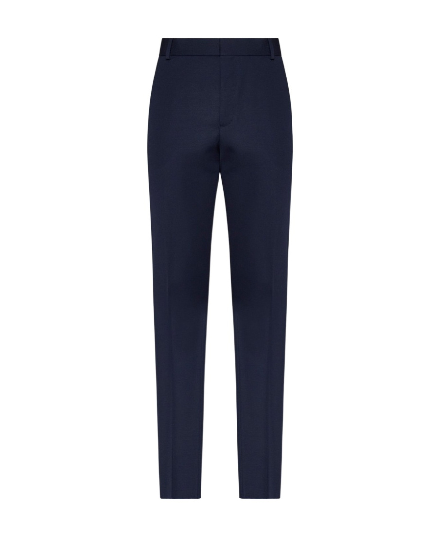 Alexander Mcqueen Tailored Straight-leg Trousers In Black