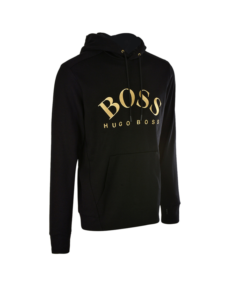 HUGO BOSS COTTON CLASSIC LOGO LOGO LONG-SLEEVED SWEATER