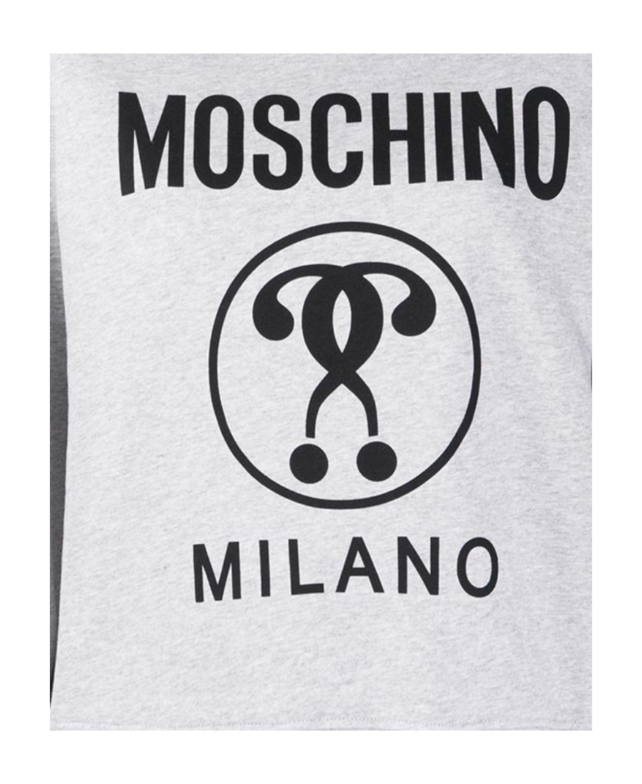 Shop Moschino Question Mark Sweatshirt In White