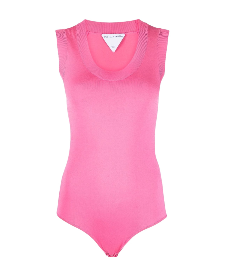 Bottega Veneta Sleeveless Knitted Vest Top In Pink