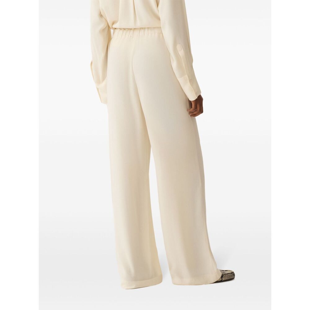 Fabiana Filippi Drawstring Straight-leg Pants In White