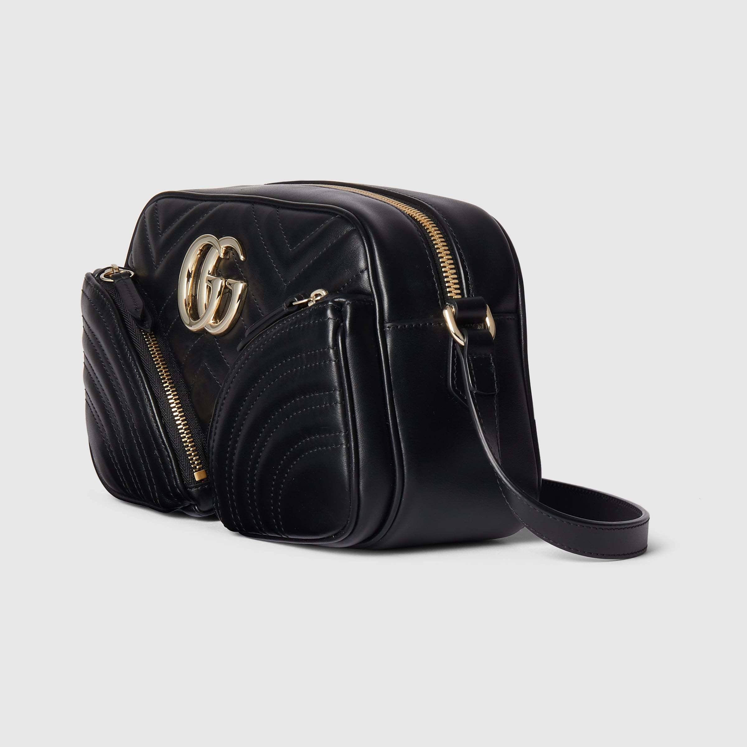 Gucci Gg Marmont Shoulder Bags Black In Black