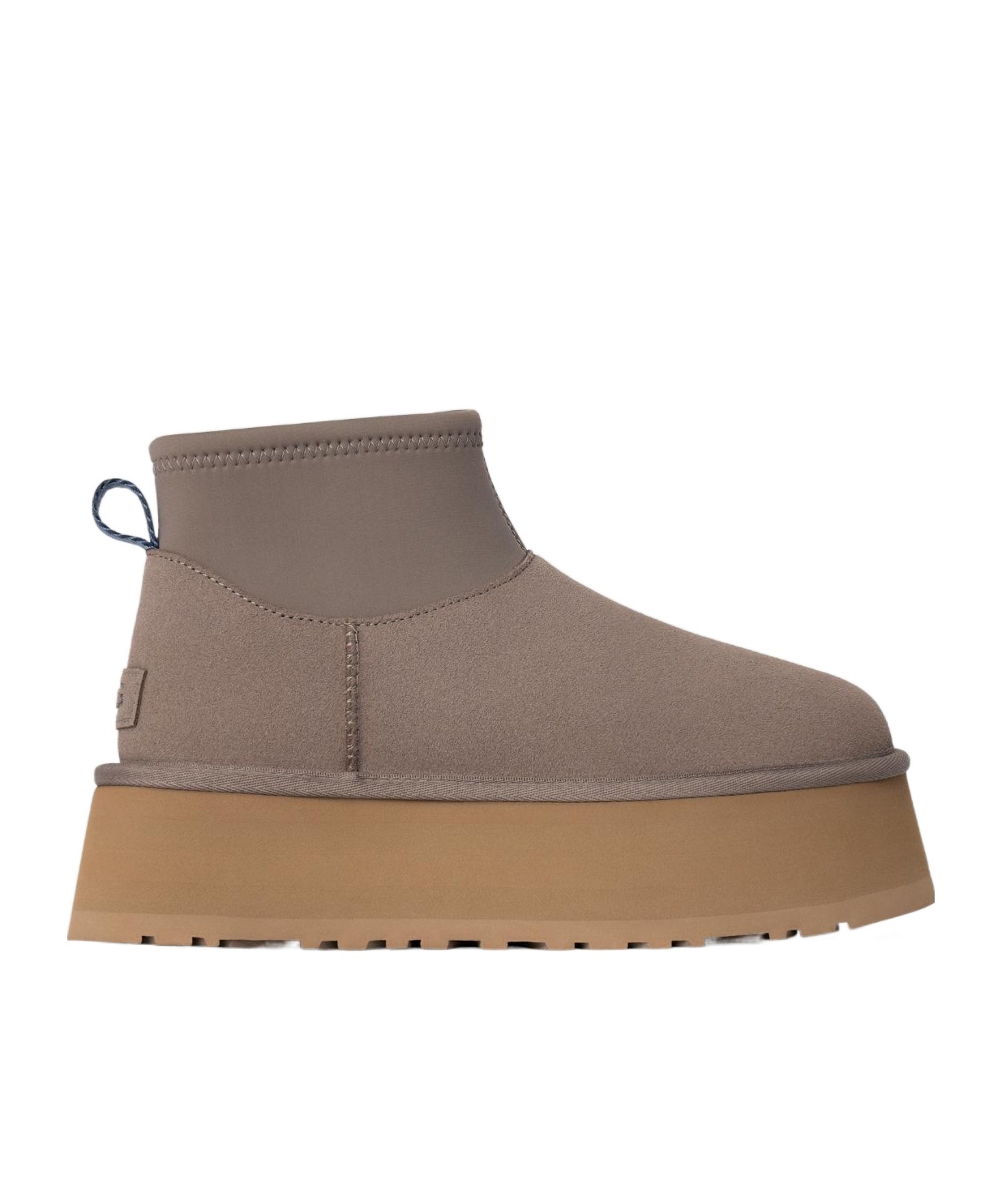 Ugg Mini Dipper Suede Ankle Boots Smoke Plume In Brown