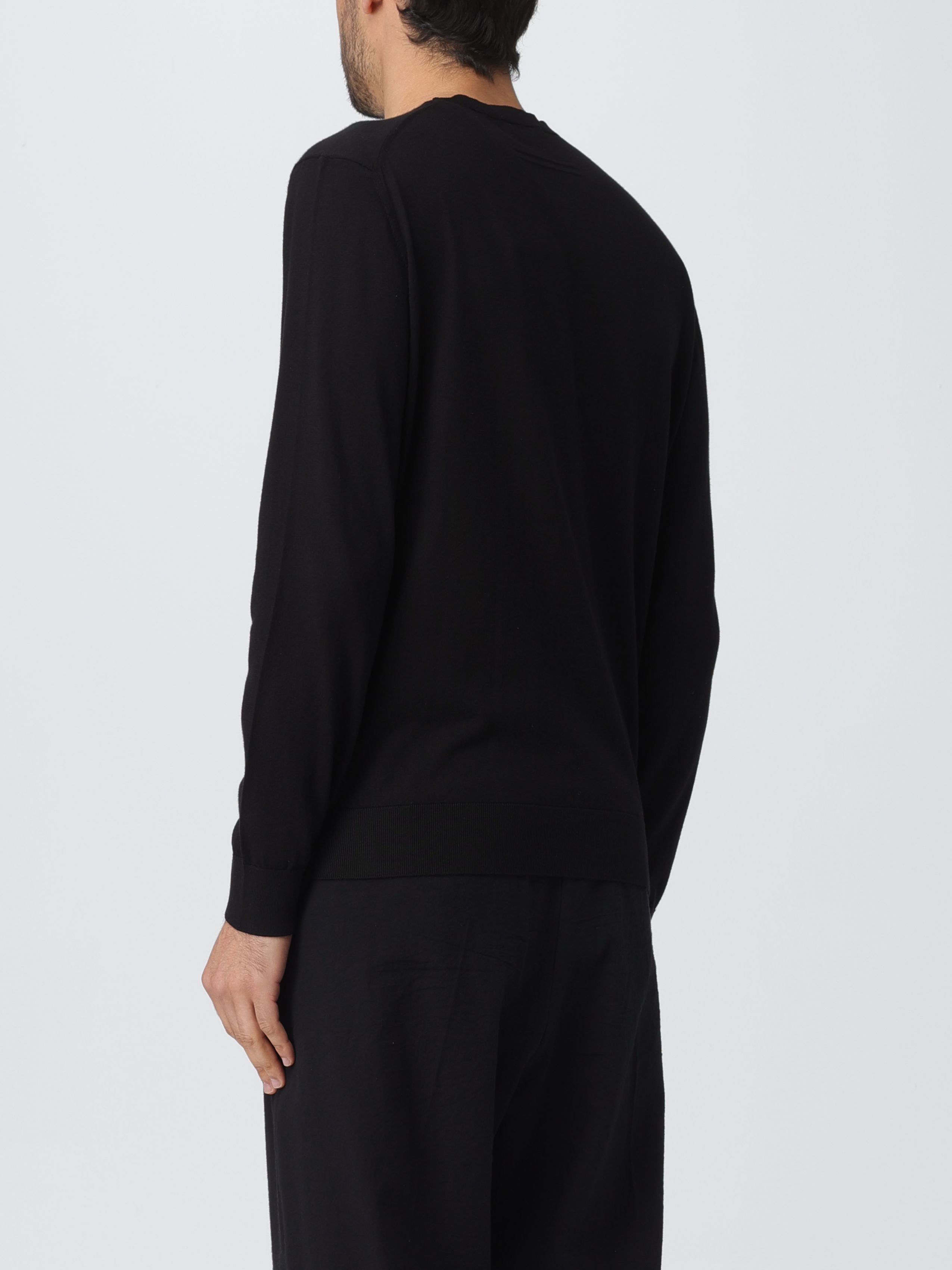 Zegna Men's Cashmere And Silk Sweater In Black