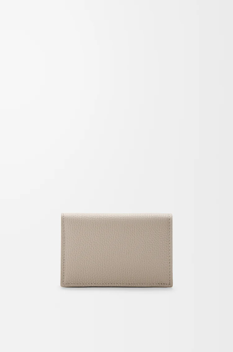 Loewe Anagram Business Cardholder In Pebble Grained Calfskin In Brown