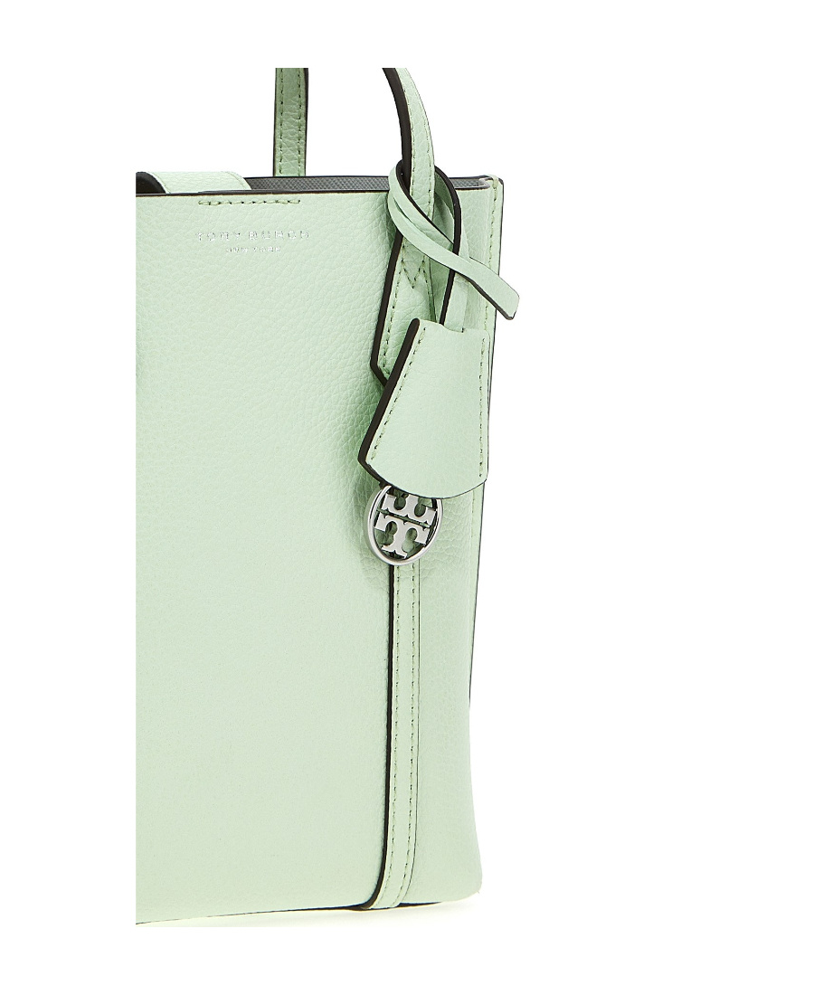 Tory Burch Mini Perry Leather Tote Bag In White
