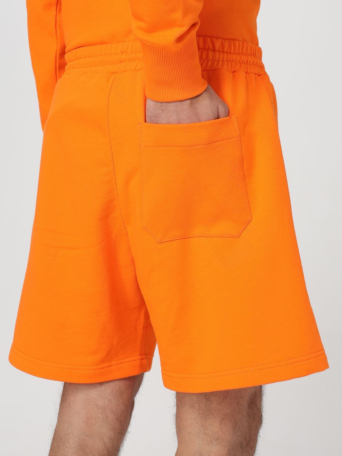 Msgm Short Men Color Orange In Orange