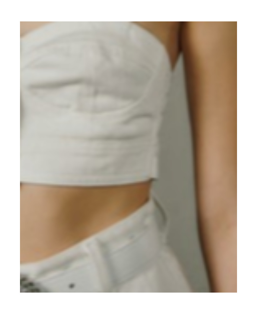 Alessandra Rich Pearl-embellished Cropped Cropped In White