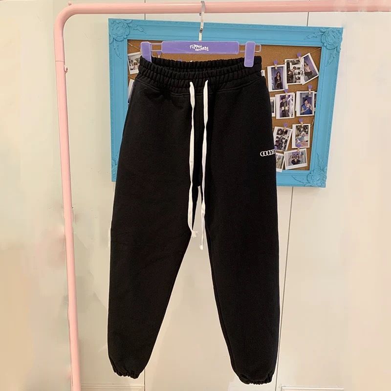 Xoxogoodboy Logo Casual Pants In Black