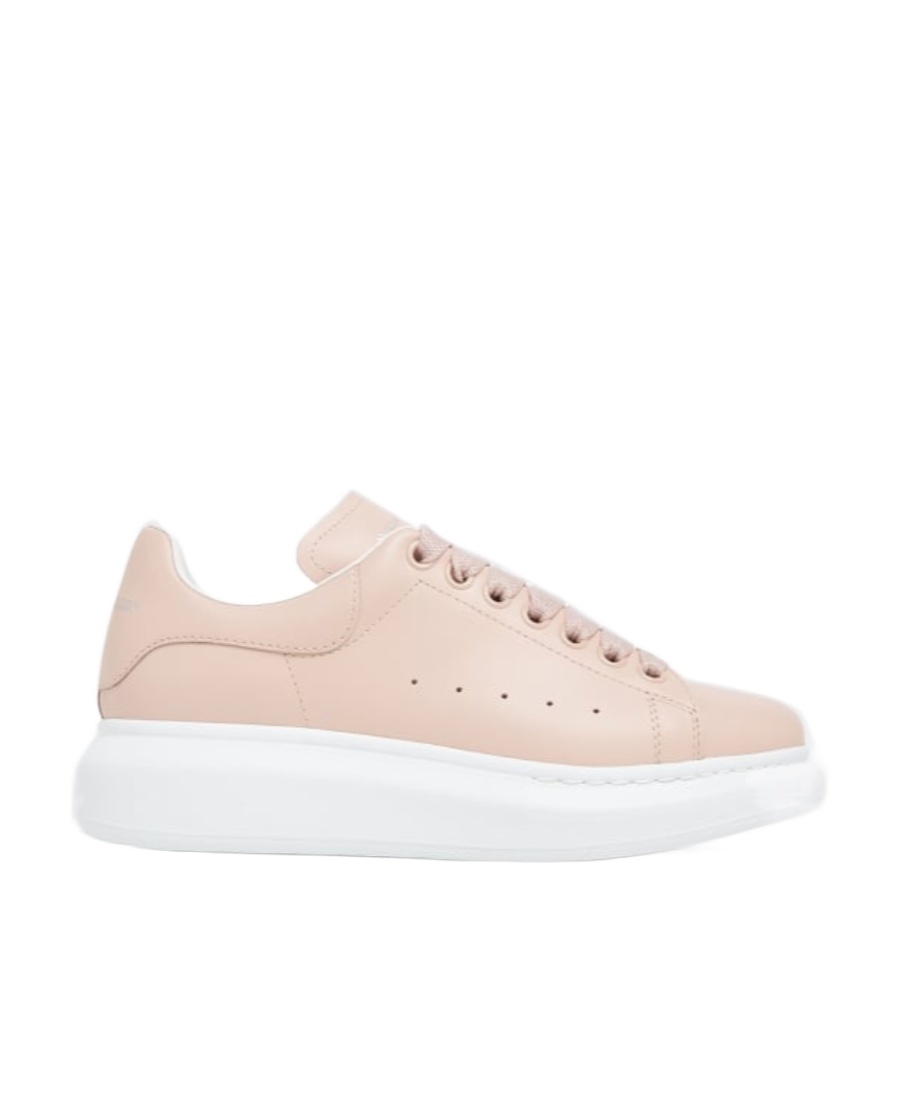 Alexander Mcqueen Multicolour Eyelet Lace Up Sneakers In Pink