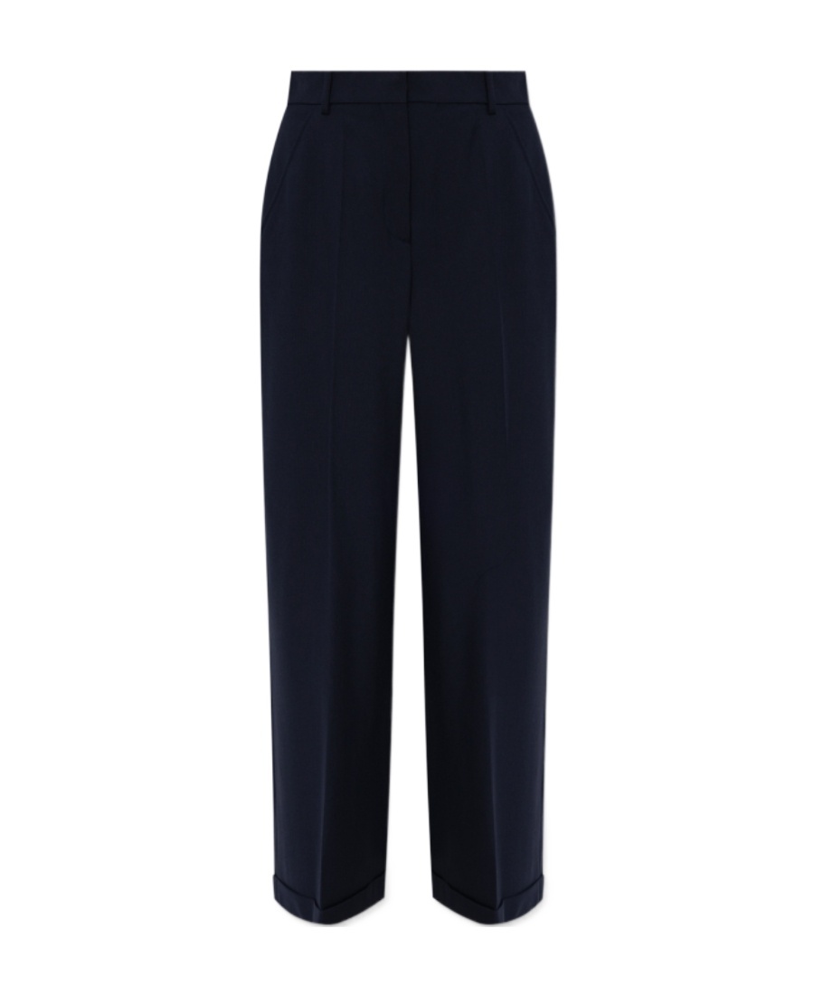 Kenzo Flared Cropped Trousers In Black
