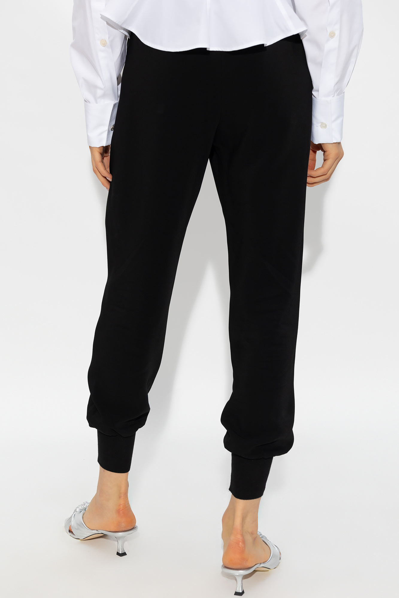 Stella Mccartney Pleated Front Trousers In Black