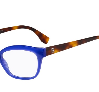 Fendi Logo Detail Flat Lens In White