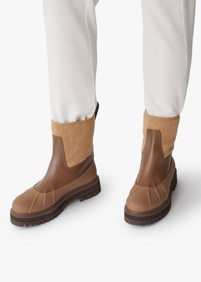 Loro Piana Regent Ankle Boots In Brown