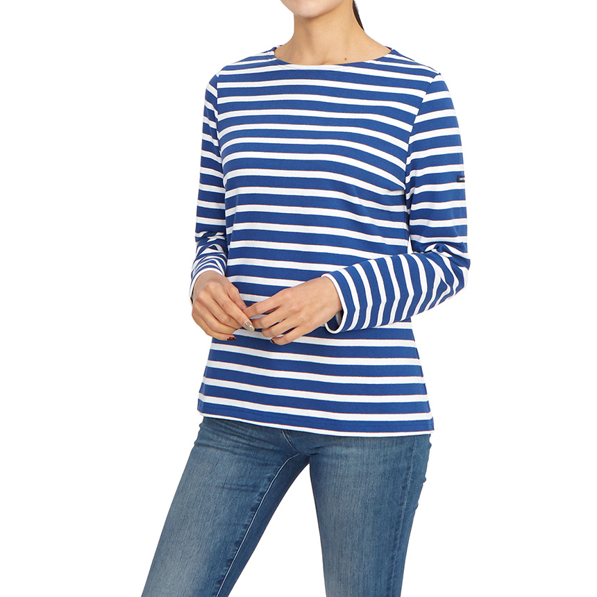 Saint James Striped Graphic T-shirt In Multi