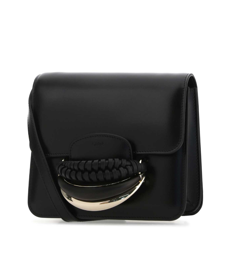Chloé Kattie Leather Crossbody Bag In Black