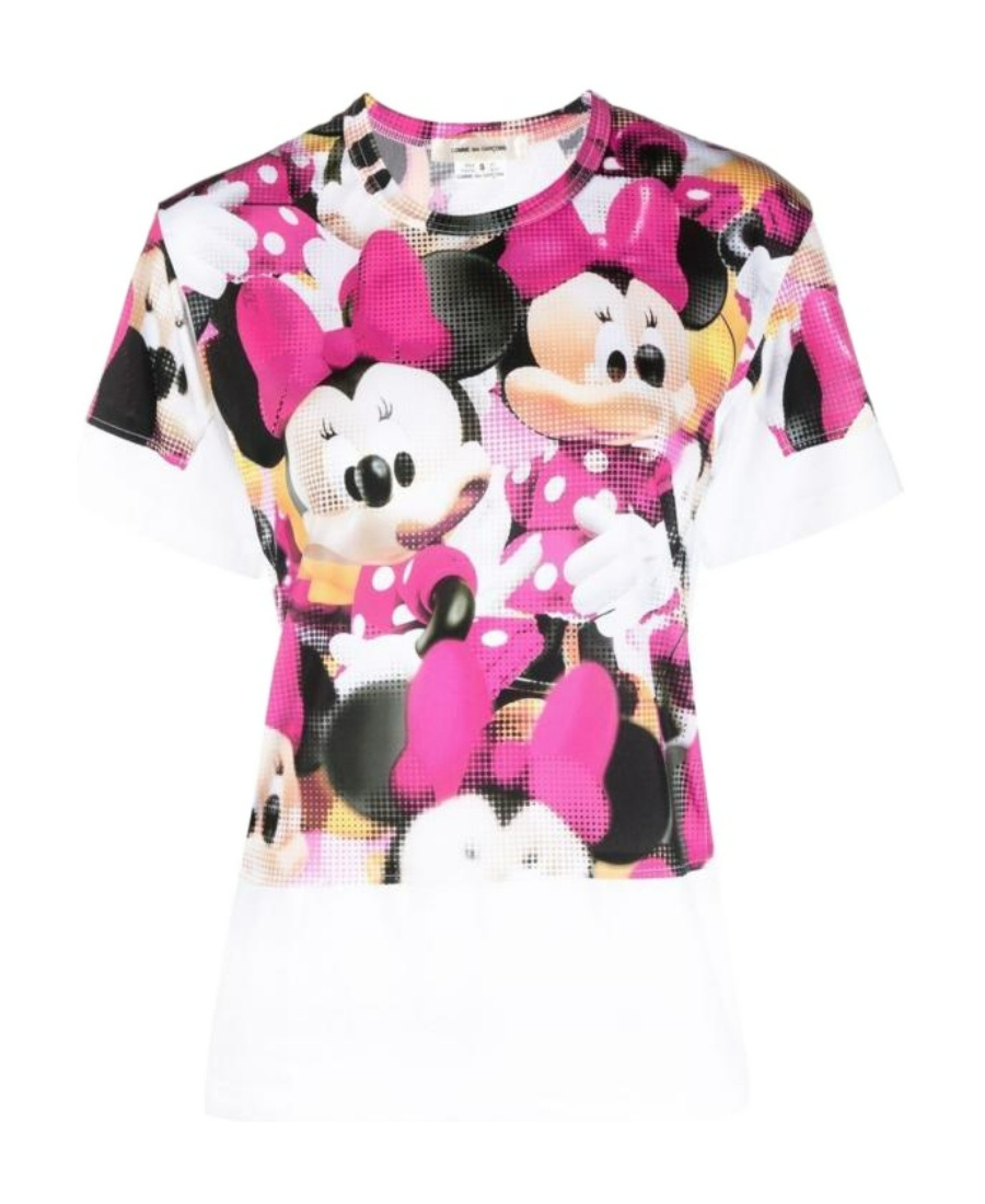 COMME DES GARÇONS PRINTED T-SHIRT WITH ROUND NECK