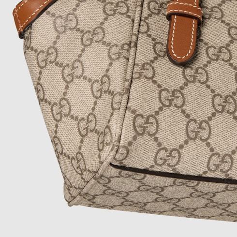 Gucci Gg Emblem Small Tote In Brown