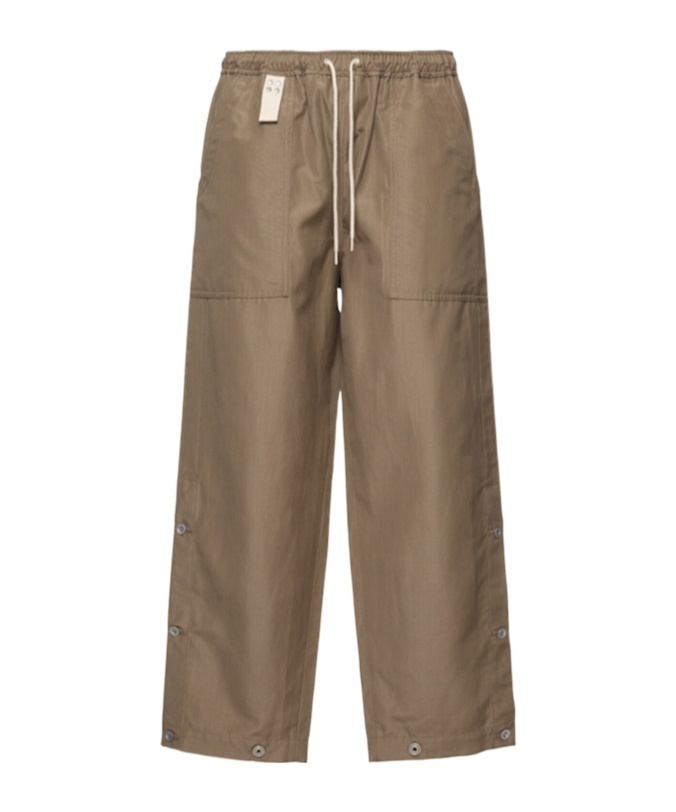 Comme Des Garçons Relaxed-fit Buttoned Pants With Side Detailing
