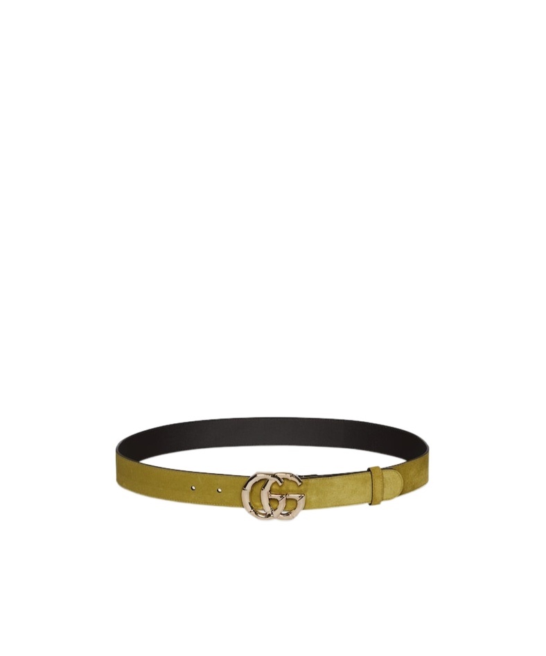 Gucci Gg Marmont Belt In Green
