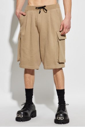 Dsquared2 Cargo-pocket Track Shorts In Nude